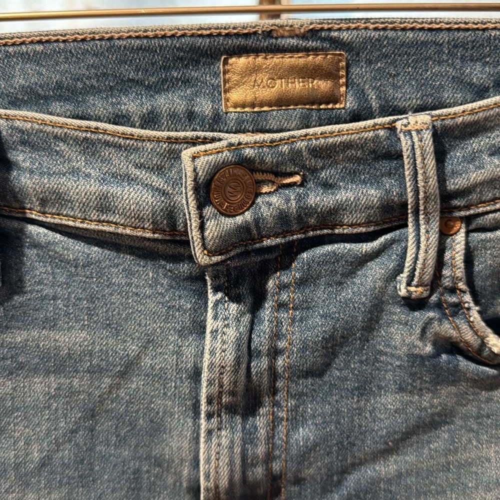 MOTHER jeans size 28 Inside Crop Step Fray Shoot To Thrill